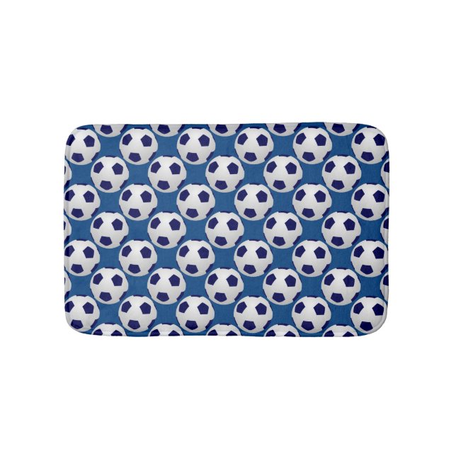 Bolas de futebol, azul, tapete (frente)