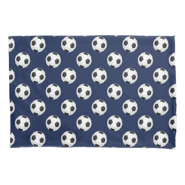 Bolas de futebol Marinho Travesseiro azul (Frente)