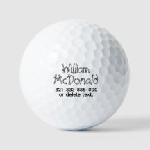 Bolas de Golfe com Nome Personalizado Modelo FUN R