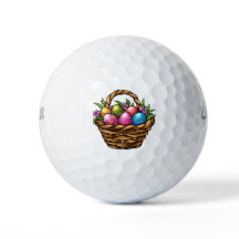 Bolas de Golfe de Férias Cesta de Páscoa