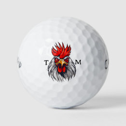 Bolas de Golfe do Galo Virado Personalizadas