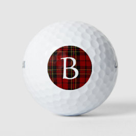 Bolas de Golfe do Monograma Personalizado de Xadre