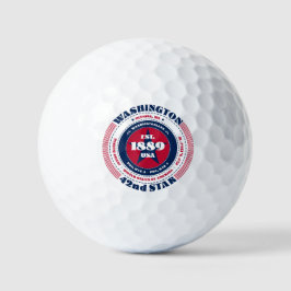 Bolas de Golfe do Patriótico do Estado de Washingt