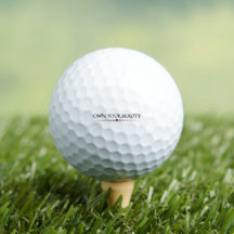 Bolas de Golfe Elegantes e Modernas "Assuma Sua Be