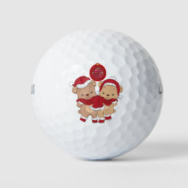 Bolas de Golfe Feliz de Natal - Presente Perfeito