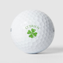 Bolas de Golfe Monogramadas com sorte irlandesa