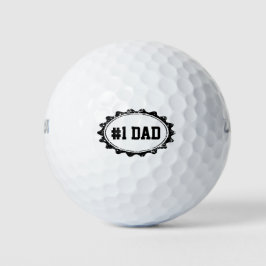 Bolas de golfe personalizáveis para o PAI nº 1