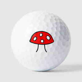 Bolas de Golfe Red Mushroom