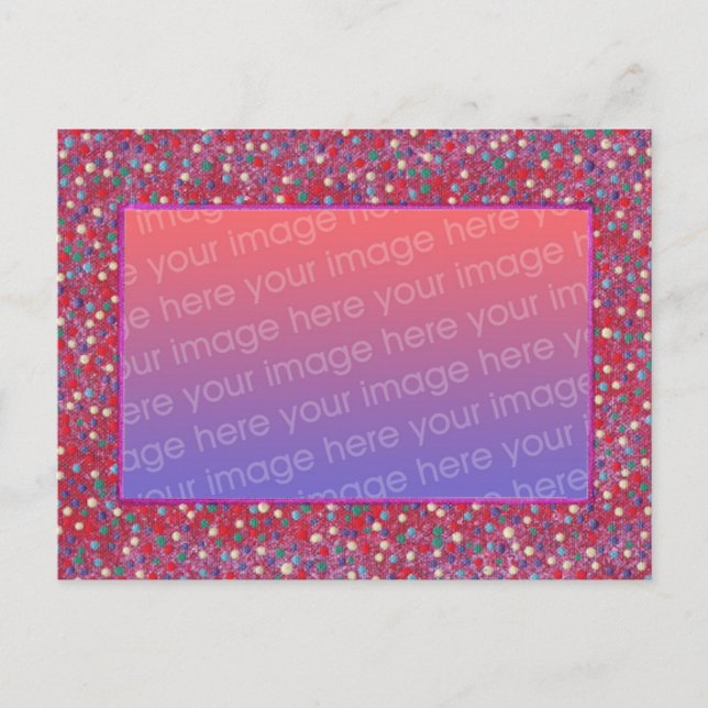 Bolas de Natal Coloridas Adicionam Cartões Postais (Frente)