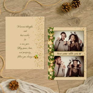 Bolas de Natal simples - Cartão de Férias de 2 Fot