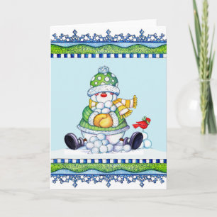 Bolas de Neve fazer - Cartão Saudável