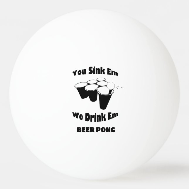 Bolas de Ping Pong Beer Pong (Frente)