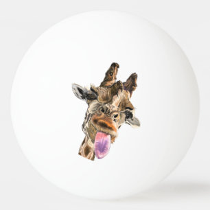 Bolas de Ping Pong Girafa Engraçada