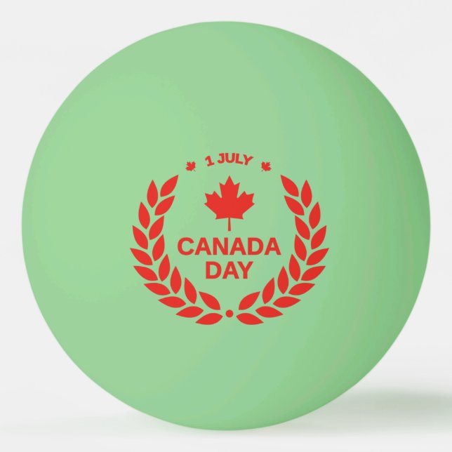 Bolas de Pong no Dia da Terra do Canadá (Frente)