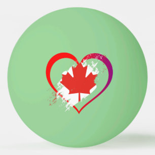 Bolas de Pong no Dia do Canadá