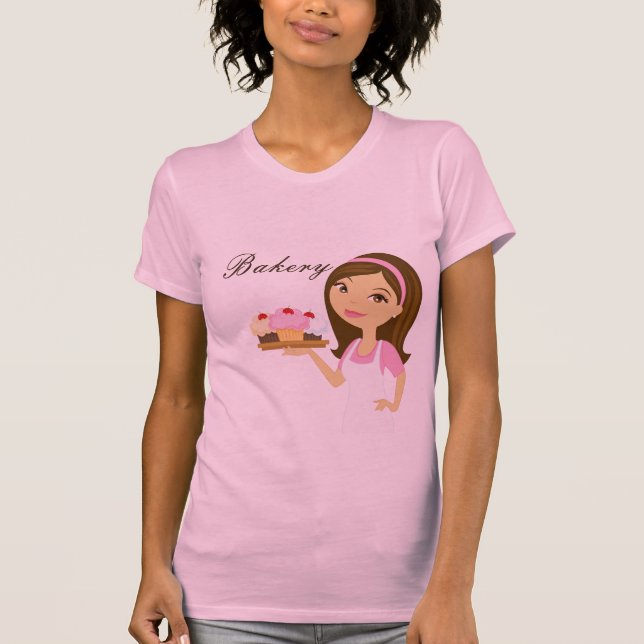 Bolas de Taça Brunette Baker com T-Shirt Bakery (Frente)