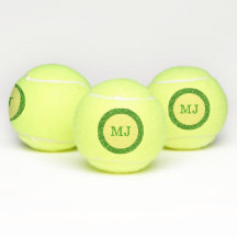 Bolas de Tênis de Largura Verde Monograma