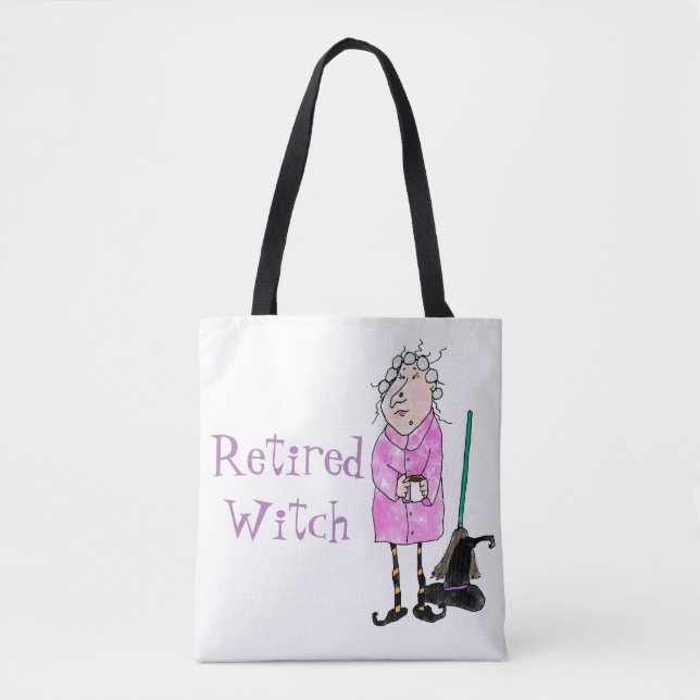 Bolas de Tote de Halloween, Bruxa Reformada Engraç (Frente)