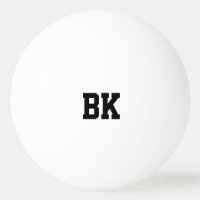 Bolas iniciais monogrammed personalizadas do pong