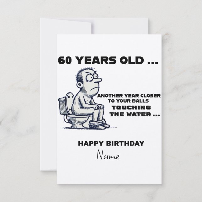 Bolas na Água, Cartão de Aniversário Engraçado dos (Frente)
