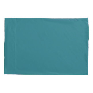Bold Aqua Solid Color Pairs Satin Rolling Surf