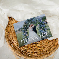 bold cartões de agradecimentos de casamento mínimo