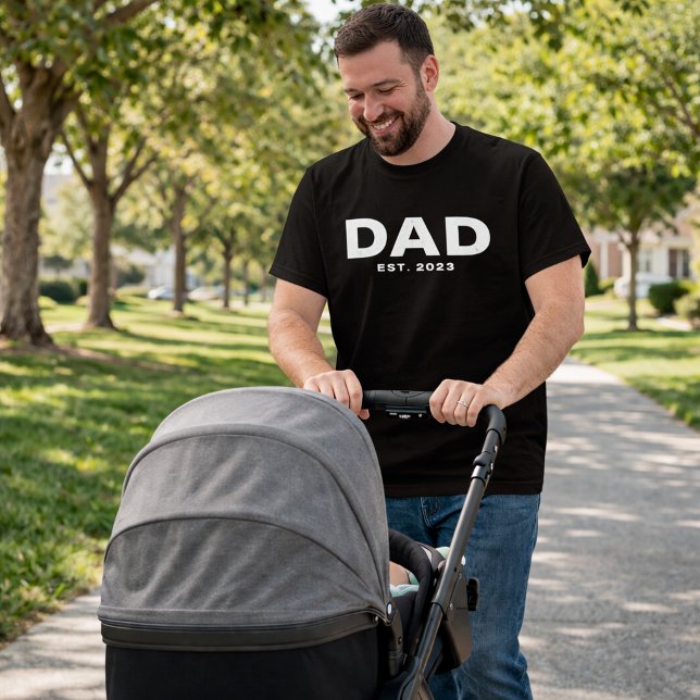 Bold Dad Established New Dad T-Shirt (Criador carregado)