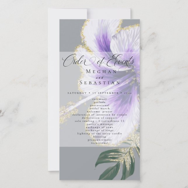 Bold Elegante Ametist Purple Floral (Frente)