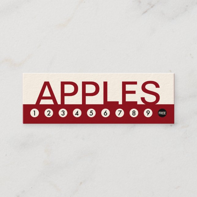 bold Fidelidade do cliente APPLES (Frente)