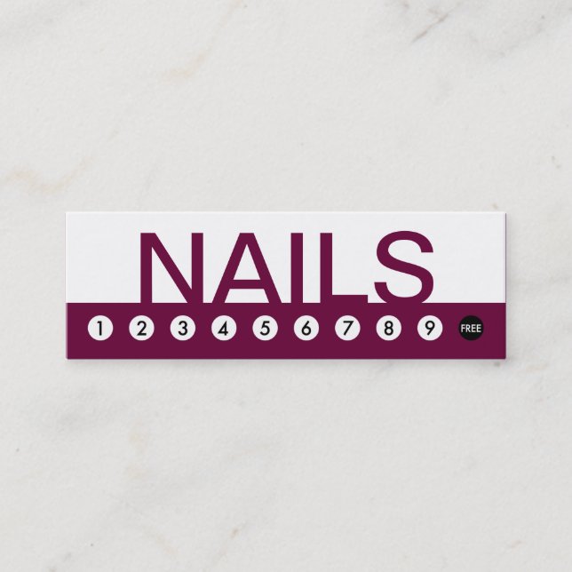bold Fidelidade do cliente NAIL SALON (Frente)