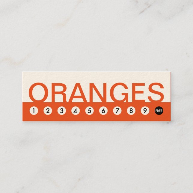 bold Fidelidade do cliente ORANGES (Frente)