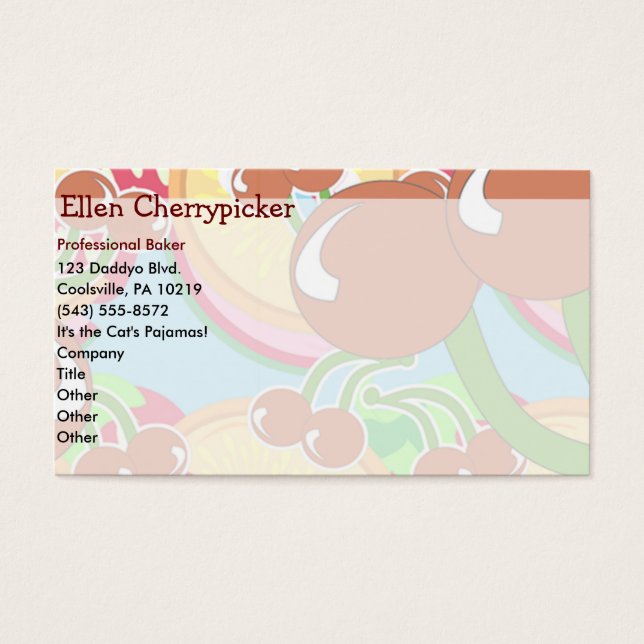 Bold Fruity Colorful Standard Art Design (Frente)