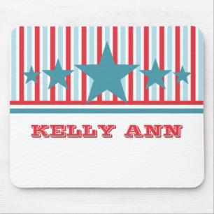 Bold Julho 4th Stars and Stripes Mousepad