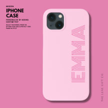 Bold Modern Girly Pink Monographic Name