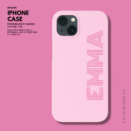 Bold Modern Girly Pink Monographic Name