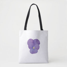 Bold Pansy Bloom Tote Bag