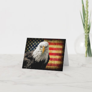 Bold Patriotic Eagle e Cartão de Nota Dobrada de S