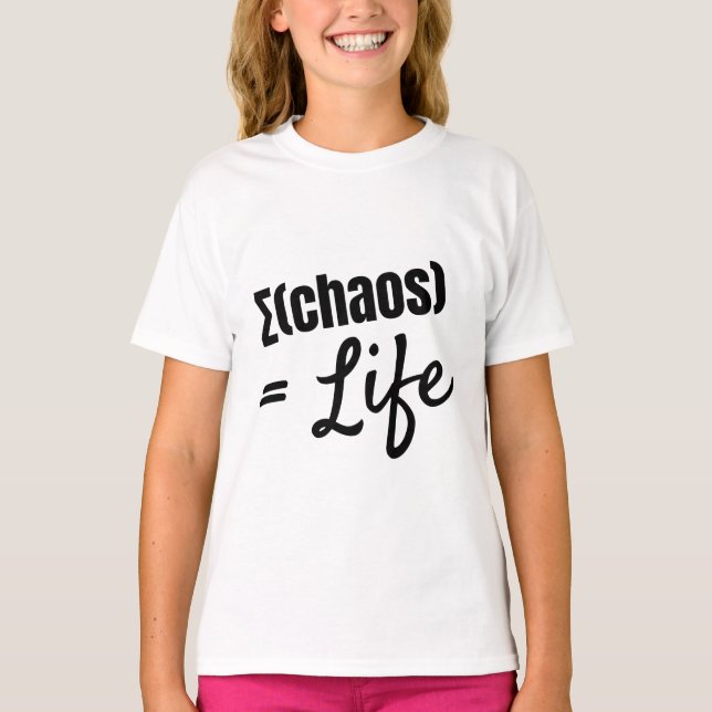 Bold Philosophical Math-Inspired Quote T-Shirt (Frente)