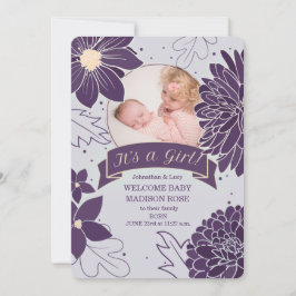 Bold Plum Botanical É um Anúncio de Nascimento de 