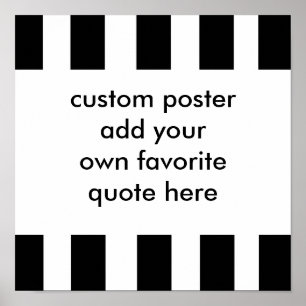 bold poster personalizado preto e branco adicione
