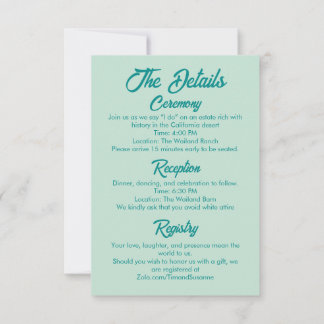 Bold Simple Western Modern Details Card