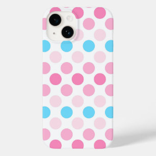 Bold Transfeminine Pride Flag Colors Polkadots