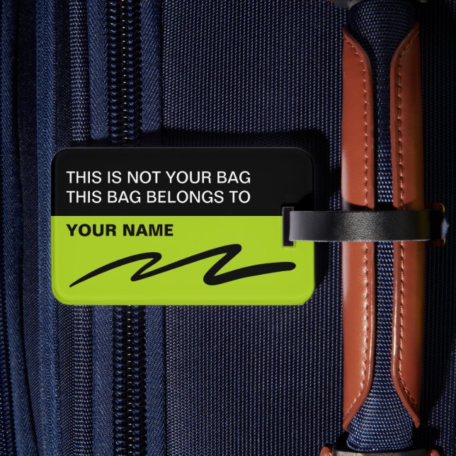 Bold Trendy Modern Best Baggage Tags (Verso Insitu 2)