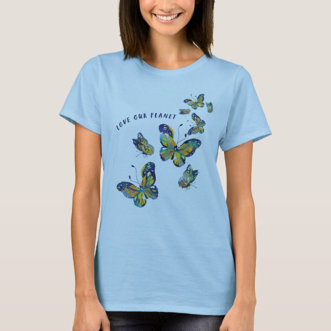 BOLETA AME NOSSO PLANETA T-SHIRT - AZUL (Frente)