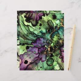 Boletim de Tinta de Álcool do Halloween