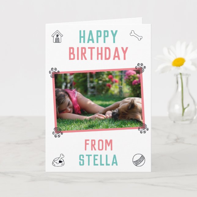 Boletim Francês Mãe Cartão de Aniversário (Planta pequena)