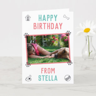 Boletim Francês Mãe Cartão de Aniversário