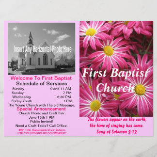 Boletim Semanal Personalizável da Igreja (Apenas F