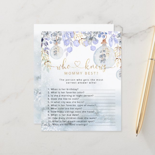 Bolha azul de Natal que conhece o melhor jogo das  (Frente/Verso In Situ)