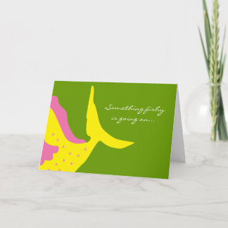 Bolha-branca Cartão de Vestígio de Peixe-Natal